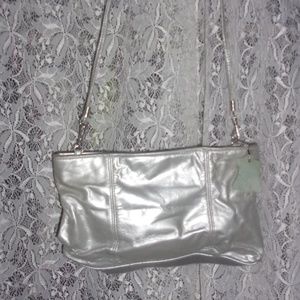 Silver Long Shoulder Bag